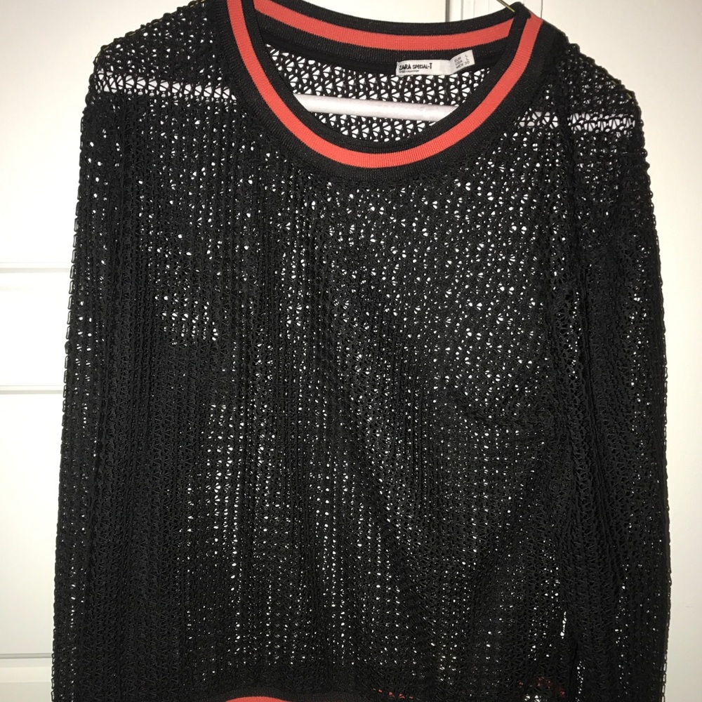 Zara special-T fishnet top